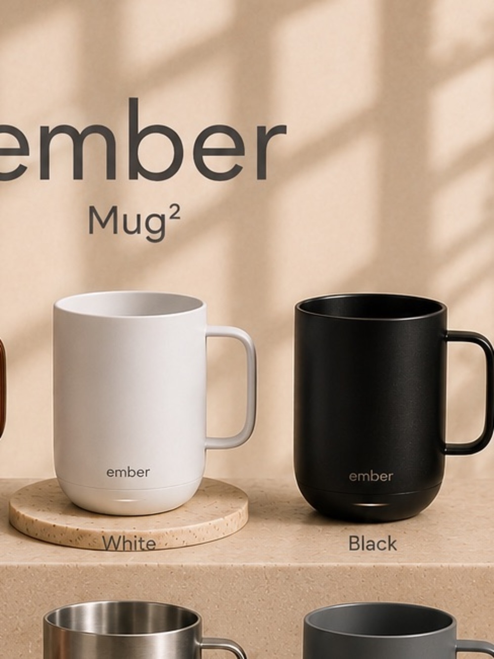 Ember 10oz Mug Temperature Control - available in Black or White you pick.